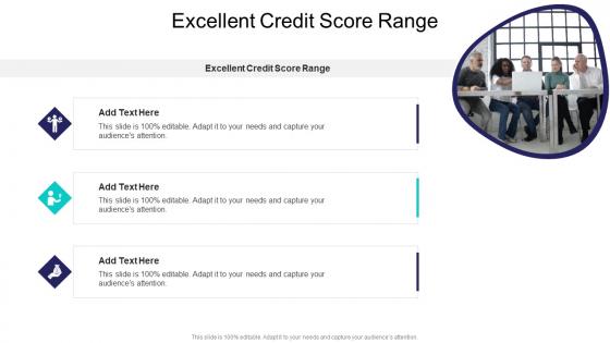 Excellent Credit Score Range In Powerpoint And Google Slides Cpb