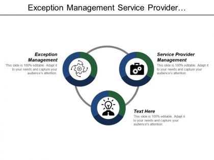 Exception management service provider management storage management inward processing