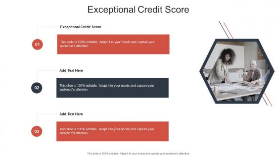 Exceptional Credit Score In Powerpoint And Google Slides Cpb