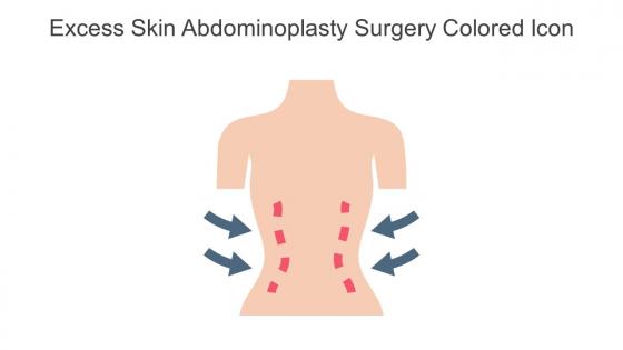 Excess Skin Abdominoplasty Surgery Colored Icon In Powerpoint Pptx Png And Editable Eps Format