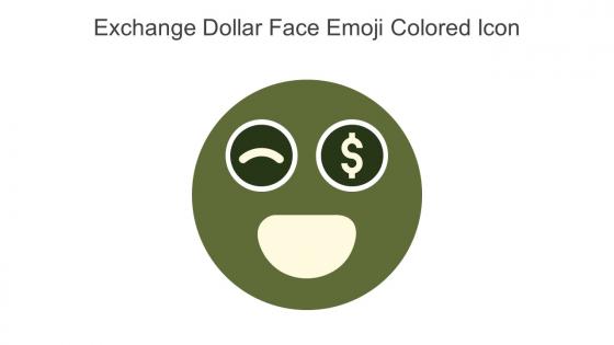 Exchange Dollar Face Emoji Colored Icon In Powerpoint Pptx Png And Editable Eps Format
