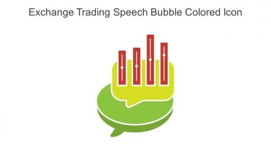 Exchange Trading Speech Bubble Colored Icon In Powerpoint Pptx Png And Editable Eps Format