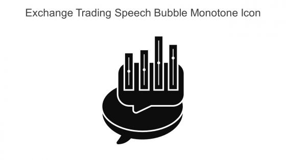 Exchange Trading Speech Bubble Monotone Icon In Powerpoint Pptx Png And Editable Eps Format