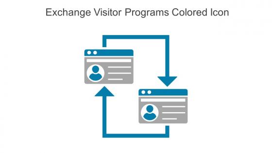 Exchange Visitor Programs Colored Icon In Powerpoint Pptx Png And Editable Eps Format