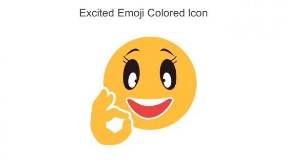 Excited Emoji Colored Icon In Powerpoint Pptx Png And Editable Eps Format