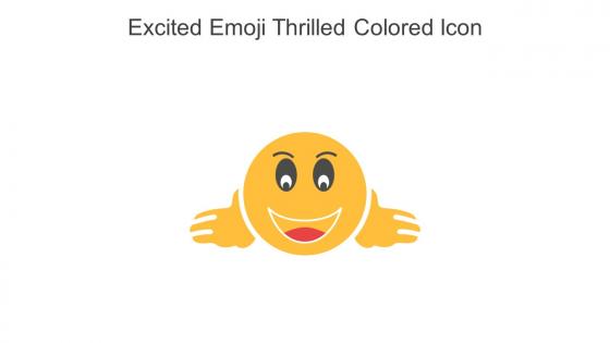Excited Emoji Thrilled Colored Icon In Powerpoint Pptx Png And Editable Eps Format