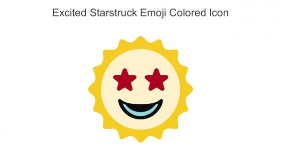 Excited Starstruck Emoji Colored Icon In Powerpoint Pptx Png And Editable Eps Format