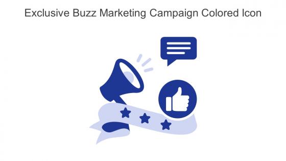 Exclusive Buzz Marketing Campaign Colored Icon In Powerpoint Pptx Png And Editable Eps Format
