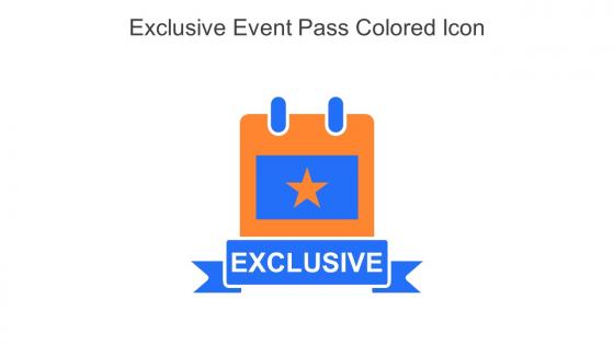 Exclusive Event Pass Colored Icon In Powerpoint Pptx Png And Editable Eps Format