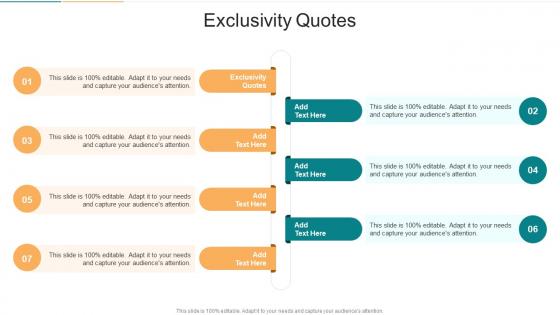 Exclusivity Quotes In Powerpoint And Google Slides Cpb