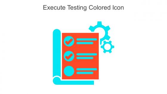 Execute Testing Colored Icon In Powerpoint Pptx Png And Editable Eps Format