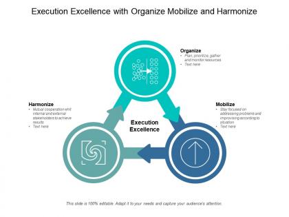Execution excellence with organize mobilize and harmonize