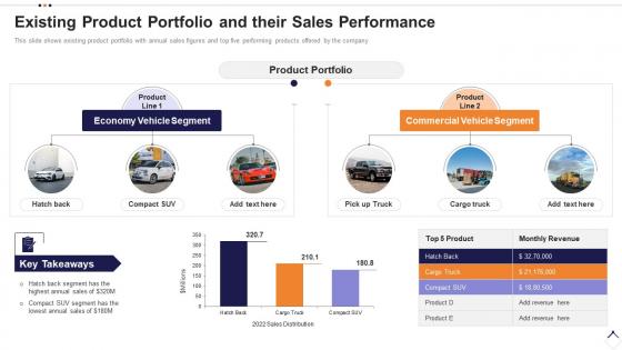 Execution plan for product launch existing product portfolio and their sales performance