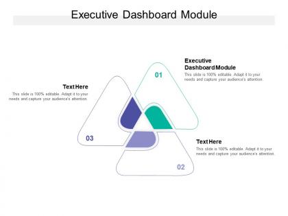 Executive dashboard module ppt powerpoint presentation gallery design templates cpb