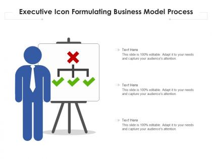 Executive icon formulating business model process