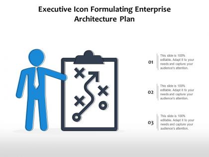 Executive icon formulating enterprise architecture plan