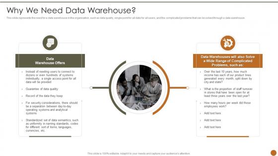 Executive Information System Why We Need Data Warehouse Ppt Slides Graphics