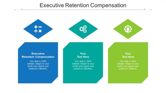 Executive Retention Compensation Ppt Powerpoint Presentation Show Smartart Cpb