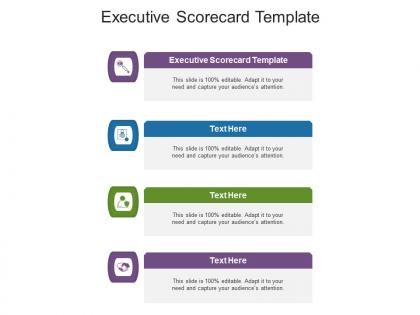 Executive scorecard template ppt powerpoint presentation professional graphics pictures cpb