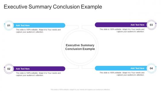 Executive Summary Conclusion Example In Powerpoint And Google Slides Cpb