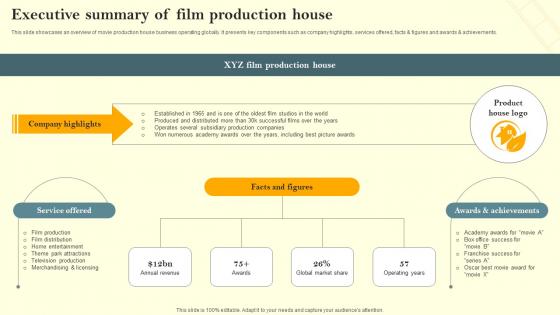 Executive Summary Of Film Production House Film Marketing Campaign To Target Genre Fans Strategy SS V