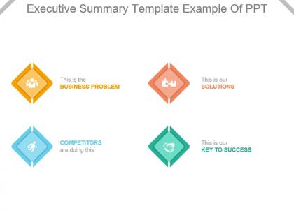 Executive summary template example of ppt