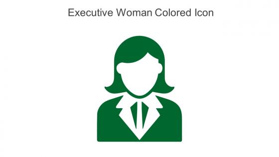 Executive Woman Colored Icon In Powerpoint Pptx Png And Editable Eps Format