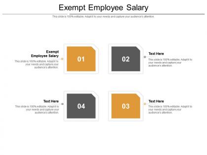 Exempt employee salary ppt powerpoint presentation inspiration graphic images cpb