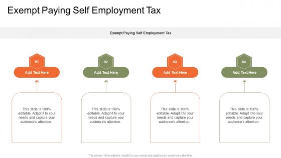Exempt Paying Self Employment Tax In Powerpoint And Google Slides Cpb