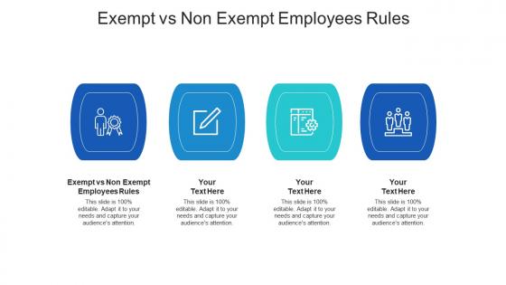 Exempt vs non exempt employees rules ppt powerpoint presentation graphic images cpb