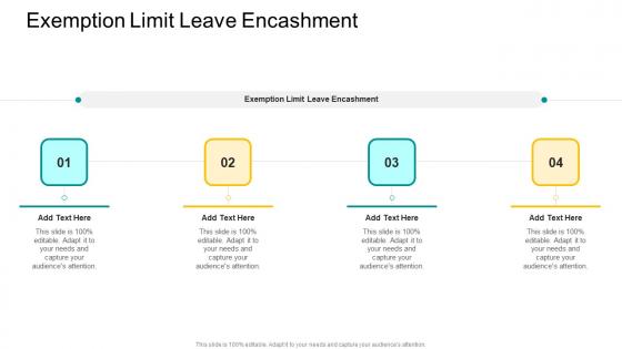 Exemption Limit Leave Encashment In Powerpoint And Google Slides Cpb