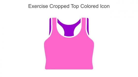 Exercise Cropped Top Colored Icon In Powerpoint Pptx Png And Editable Eps Format
