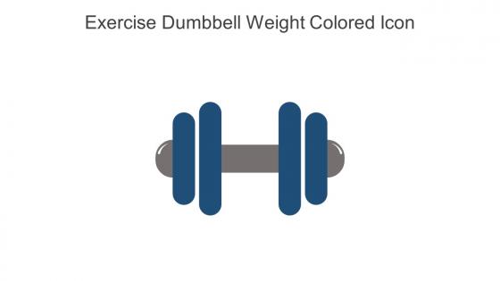 Exercise Dumbbell Weight Colored Icon In Powerpoint Pptx Png And Editable Eps Format