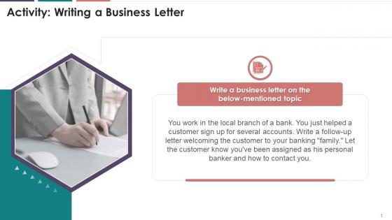 Exercise On Writing A Business Letter Training Ppt