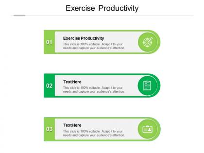 Exercise productivity ppt powerpoint presentation infographic template layout cpb