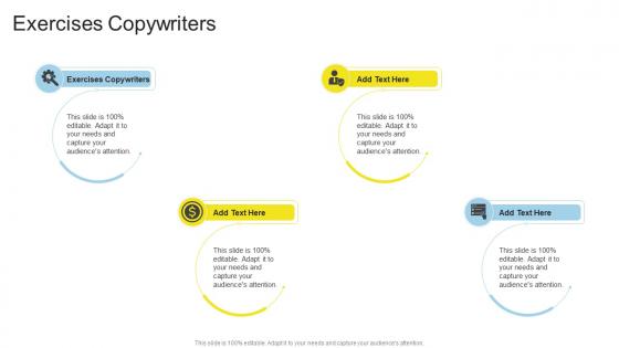 Exercises Copywriters In Powerpoint And Google Slides Cpb
