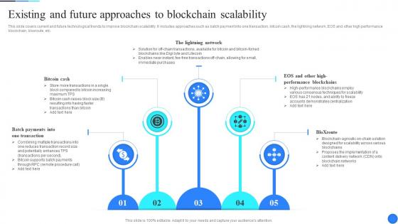 Existing And Future Approaches To Blockchain Comprehensive Guide To Blockchain Scalability BCT SS