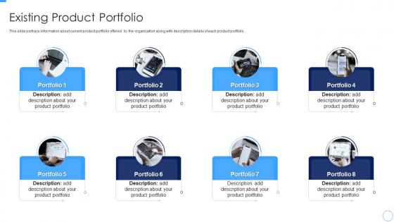 Existing Product Portfolio Developing Managing Product Portfolio
