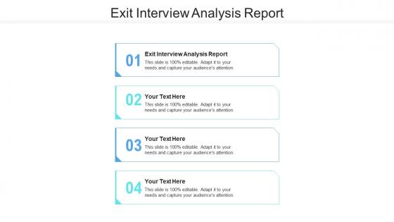 Exit interview analysis report ppt powerpoint presentation pictures graphic tips cpb