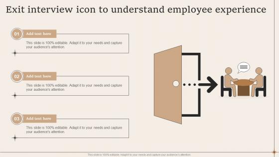 Exit Interview Icon To Understand Employee Experience