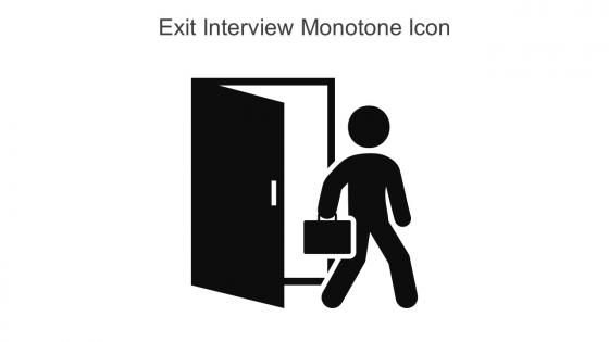 Exit Interview Monotone Icon In Powerpoint Pptx Png And Editable Eps Format