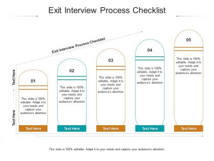 Exit interview process checklist ppt powerpoint presentation styles outfit cpb