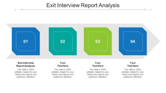 Exit Interview Report Analysis Ppt Powerpoint Presentation Model Example Cpb