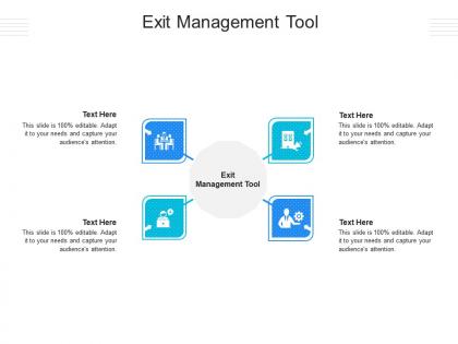 Exit management tool ppt powerpoint presentation ideas summary cpb