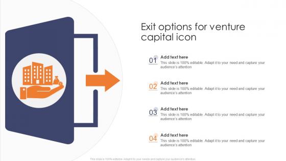 Exit Options For Venture Capital Icon