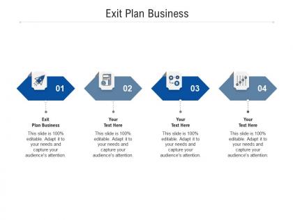 Exit plan business ppt powerpoint presentation professional guidelines cpb