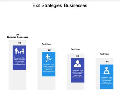 Exit strategies businesses ppt powerpoint presentation styles graphics template cpb