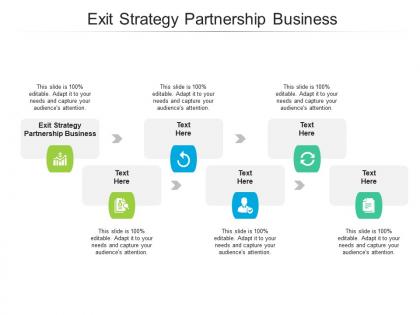 Exit strategy partnership business ppt powerpoint presentation styles backgrounds cpb