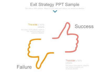 Exit strategy ppt sample