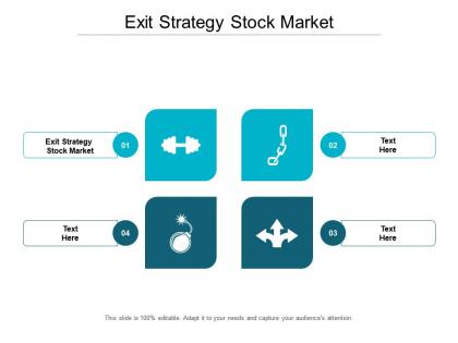 Exit strategy stock market ppt powerpoint presentation model professional cpb
